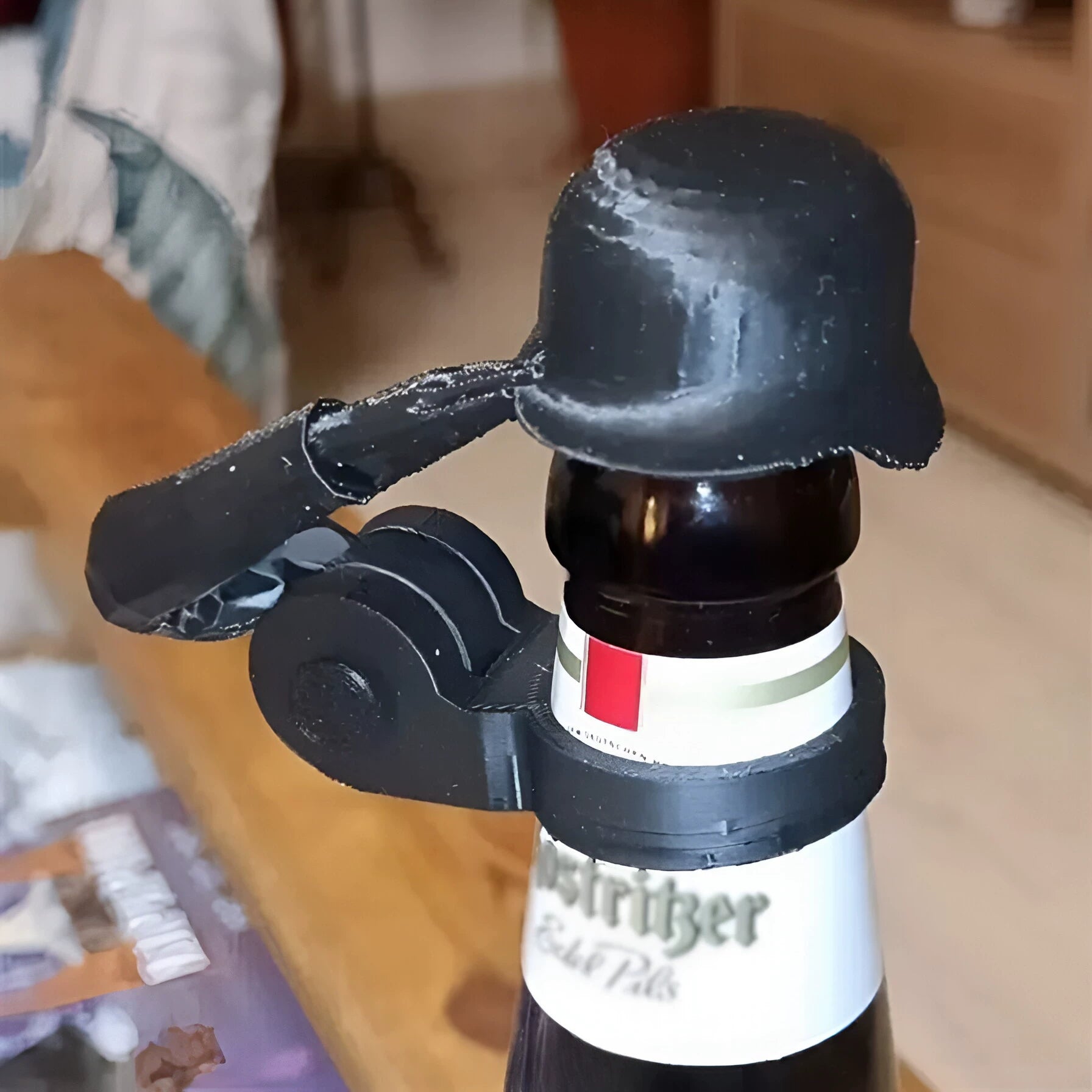 Soldier Salute Beer Bottle Helmet Set of 10 - Novelty Bottle Opener & Stopper for Parties & Gifting