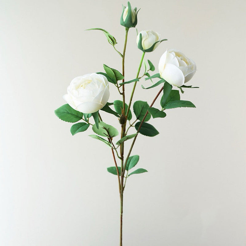 26 Inch Peony Spray Stems with Buds 10 Pcs Silk Artificial Flowers for Arrangement