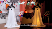 Extra Tall Adjustable Spooky Ghost Halloween Decor Lighted Decoration