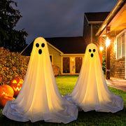 Extra Tall Adjustable Spooky Ghost Halloween Decor Lighted Decoration