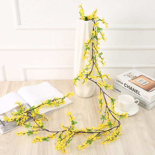 6 Ft Artificial Forsythia Garland Vine Spring Flowers Bulk Faux Floral Decor