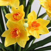 23 Inch Artificial Silk Narcissus Bush 1 Pc December Birth Flower