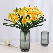 23 Inch Artificial Silk Narcissus Bush 1 Pc December Birth Flower