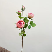 26 Inch Peony Spray Stems with Buds 10 Pcs Silk Artificial Flowers for Arrangement