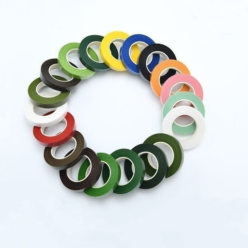 3 Pcs Floral Tape 1/2 Inch Wide 16 Colors Bulk Bouquet Stem Wrapping Craft Supplies