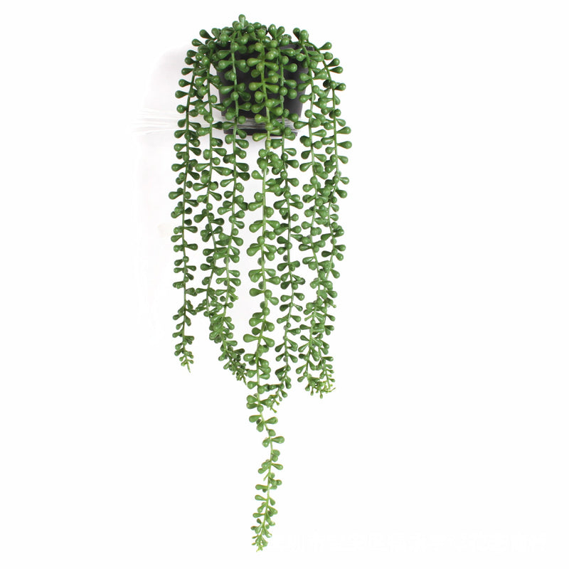 18 Inch String of Pearls Artificial Trailing Succulent Plant in Pot, Bulk Quantity