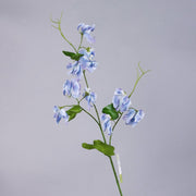 Sweet Pea Blossom Stems Spray 10 Pcs Real Touch Artificial Flowers with Leaves Bulk Wholesale