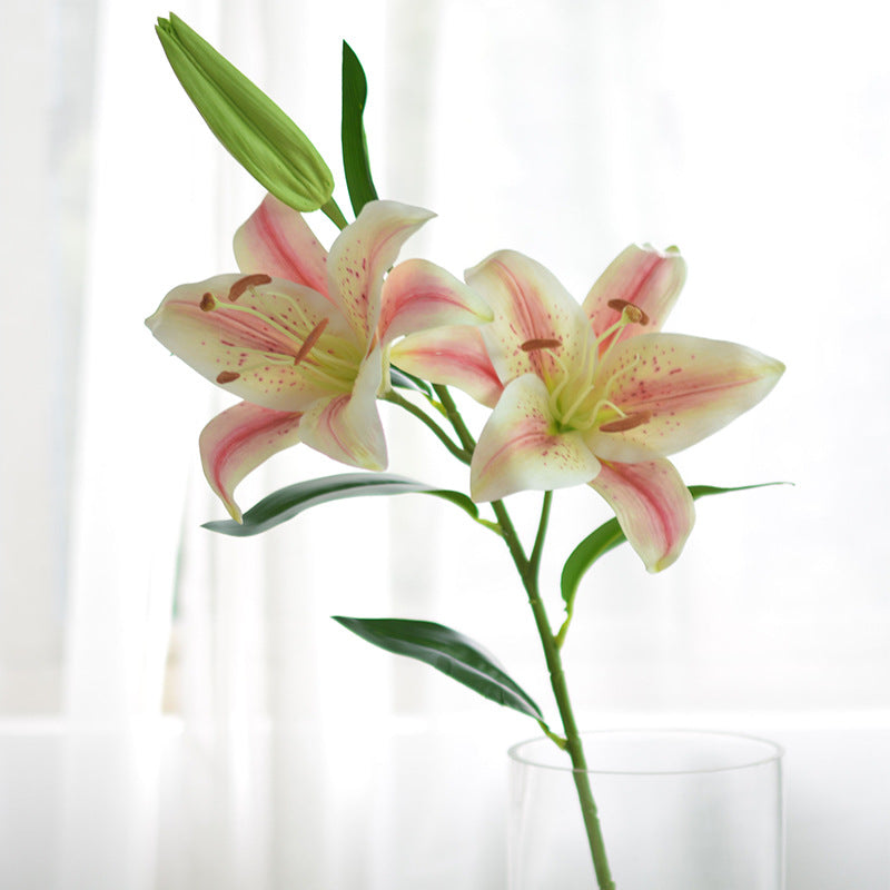 Real Touch Tiger Lily Stem 34 Inch Artificial Silk Flower