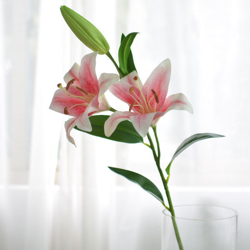 Real Touch Tiger Lily Stem 34 Inch Artificial Silk Flower