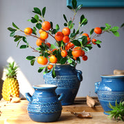 34 Inch Artificial Tangerine Fruit Stems Spray with 7 Kumquat Branches, Bulk Quantity