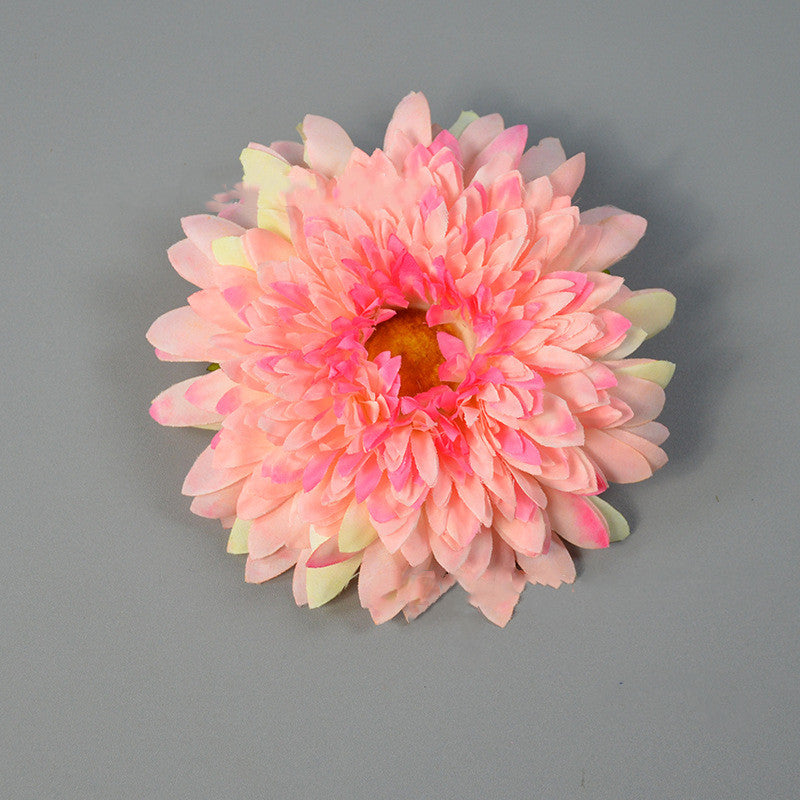 5.5 Inch Artificial Teddy Bear Sunflower Flower Heads Bulk for Crafts - 10 Pcs