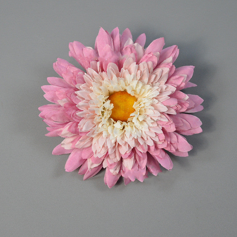 5.5 Inch Artificial Teddy Bear Sunflower Flower Heads Bulk for Crafts - 10 Pcs