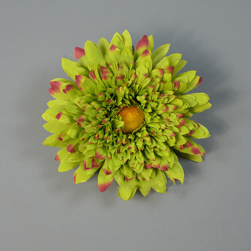 5.5 Inch Artificial Teddy Bear Sunflower Flower Heads Bulk for Crafts - 10 Pcs
