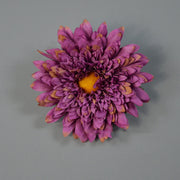 5.5 Inch Artificial Teddy Bear Sunflower Flower Heads Bulk for Crafts - 10 Pcs