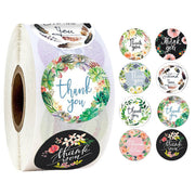 Thank You Stickers Roll Bulk Quantity Adhesive Labels for Packaging