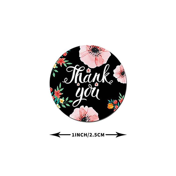 Thank You Stickers Roll Bulk Quantity Adhesive Labels for Packaging