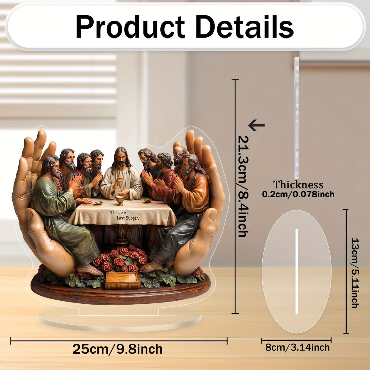 The Last Supper Figurine - Religious Home Living Room Desktop Decor Ornament