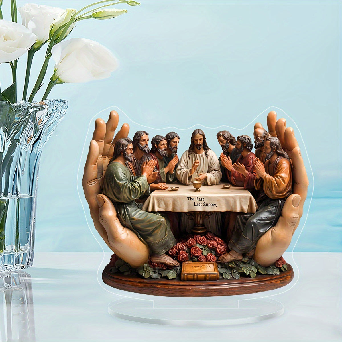 The Last Supper Figurine - Religious Home Living Room Desktop Decor Ornament