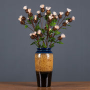 32 Inch Artificial Thorn Thistle Stems Spray with Fruit Branches, 10 Pcs Silk Bulk Arrangement
