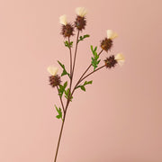 32 Inch Artificial Thorn Thistle Stems Spray with Fruit Branches, 10 Pcs Silk Bulk Arrangement