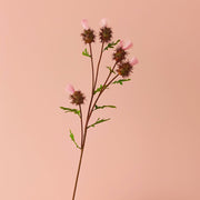 32 Inch Artificial Thorn Thistle Stems Spray with Fruit Branches, 10 Pcs Silk Bulk Arrangement