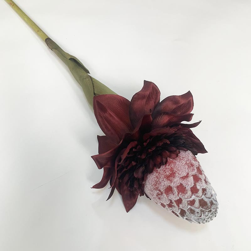 35 Inch Artificial Torch Ginger Stems Bulk 10 Pcs Silk Flower Stems