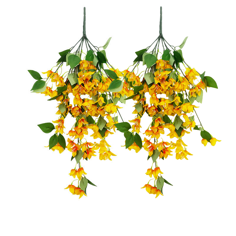 2 Pcs Bougainvillea Artificial Silk Trailing Vines UV Resistant Outdoor Plants