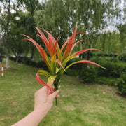8 Pcs Artificial Tall Grass Plants UV Resistant Outdoor Bushes Tropical Flowers for Patio Porch Planters
