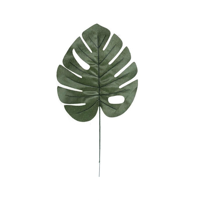 10 Pcs Artificial Tropical Palm Monstera Leaves Bulk Jungle Beach Theme Table Decorations