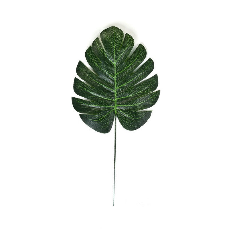 10 Pcs Artificial Tropical Palm Monstera Leaves Bulk Jungle Beach Theme Table Decorations