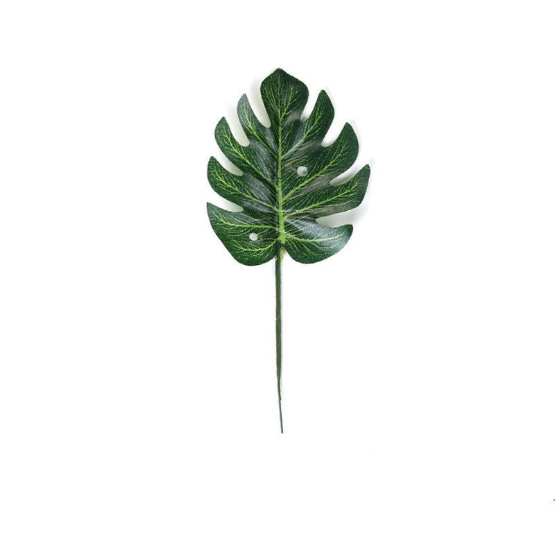 10 Pcs Artificial Tropical Palm Monstera Leaves Bulk Jungle Beach Theme Table Decorations