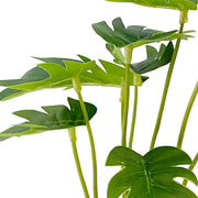 Tropical Palm Monstera Artificial Leaves Bouquet 10 Pcs UV Resistant Outdoor Plants