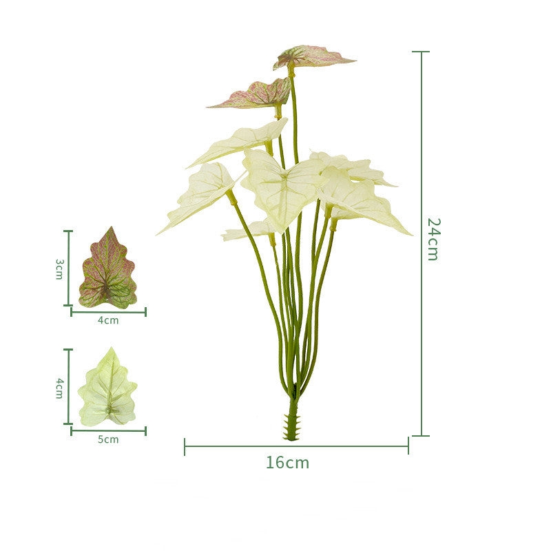 Tropical Palm Monstera Artificial Leaves Bouquet 10 Pcs UV Resistant Outdoor Plants