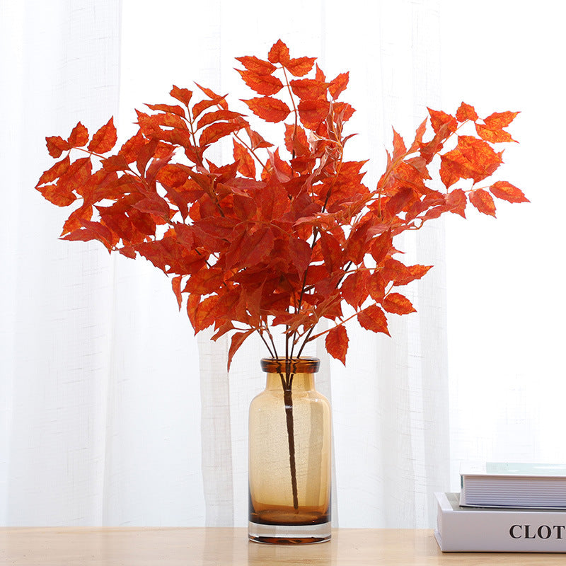 23 Inch Trumpet Creeper Bush Faux Silk Fall Spray Artificial Flowers for Autumn Wedding Bulk Quantity