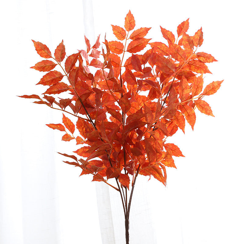 23 Inch Trumpet Creeper Bush Faux Silk Fall Spray Artificial Flowers for Autumn Wedding Bulk Quantity