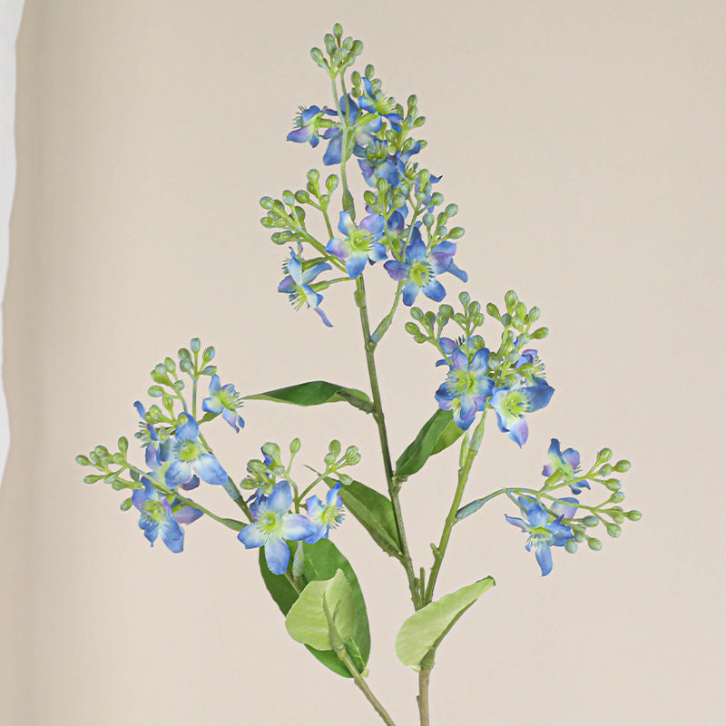 27.5 Inch Tweedia Spray Branch Artificial Silk Flowers 6 Stems Long Stems Bulk