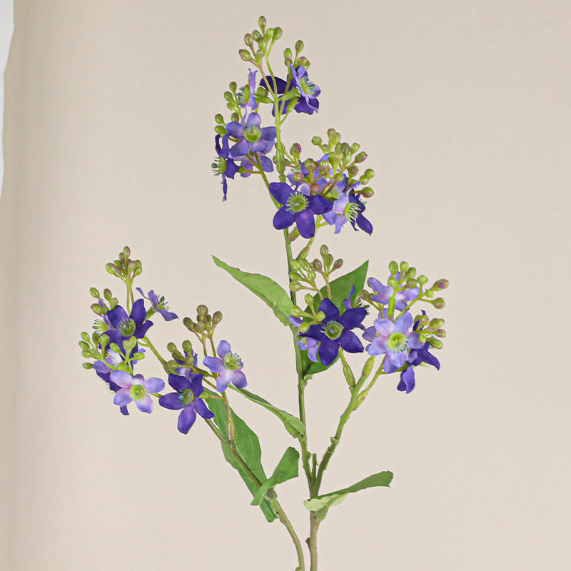 27.5 Inch Tweedia Spray Branch Artificial Silk Flowers 6 Stems Long Stems Bulk
