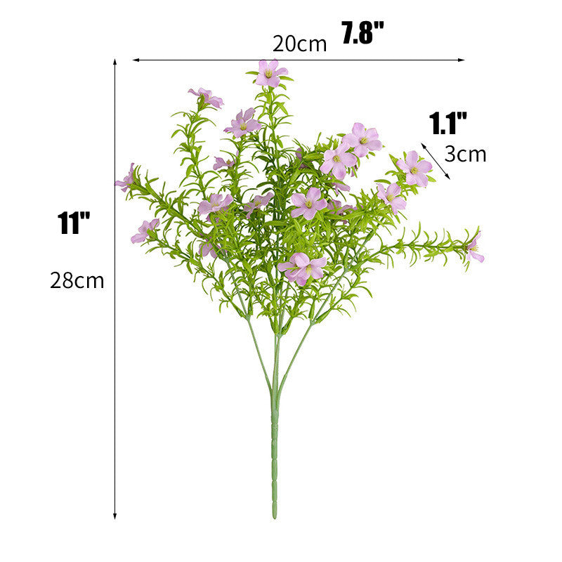 11 Inch UV-Resistant Artificial Wildflower Bush, Outdoor Silk Flower, Bulk Quantity