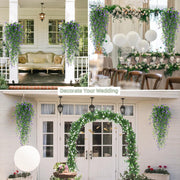 3 Pcs Artificial Spring Flower Hanging Garland for Basket Outdoor UV Protection