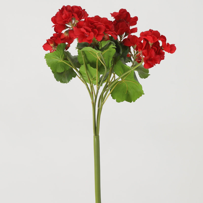 Real Touch Geranium Bush 17 Inch UV Resistant Artificial Flower