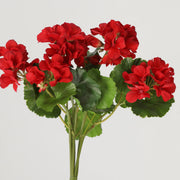 Real Touch Geranium Bush 17 Inch UV Resistant Artificial Flower