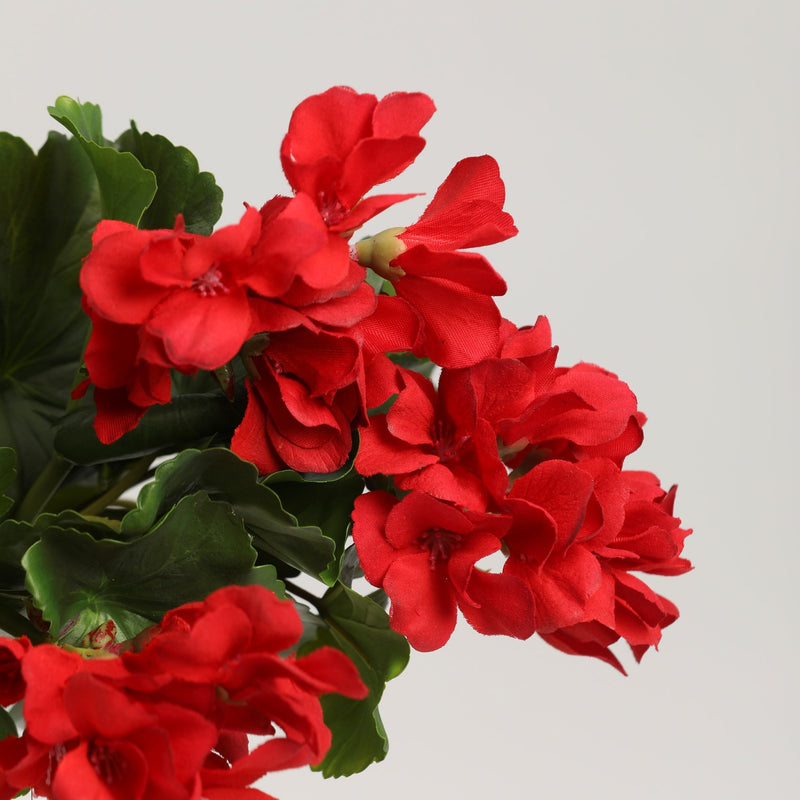 Real Touch Geranium Bush 17 Inch UV Resistant Artificial Flower