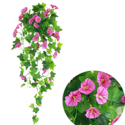 39 Inch UV Resistant Artificial Morning Glory Flowers for Outdoors Bulk Wholesale