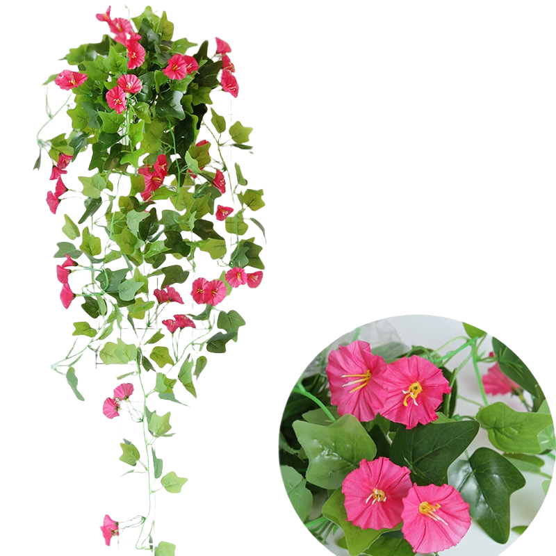 39 Inch UV Resistant Artificial Morning Glory Flowers for Outdoors Bulk Wholesale