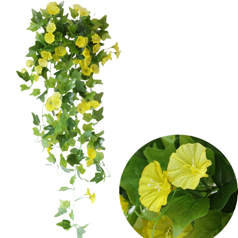 39 Inch UV Resistant Artificial Morning Glory Flowers for Outdoors Bulk Wholesale