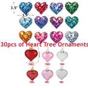 23.2 Inch Lighted Birch Tree with 30 Heart Ornaments Valentine's Day Decor Bulk Wholesale