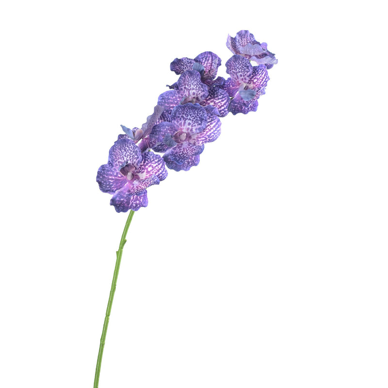 30 Inch Real Touch Vanda Miss Joaquim Orchid Stems, 10 Pcs Artificial Silk Flowers