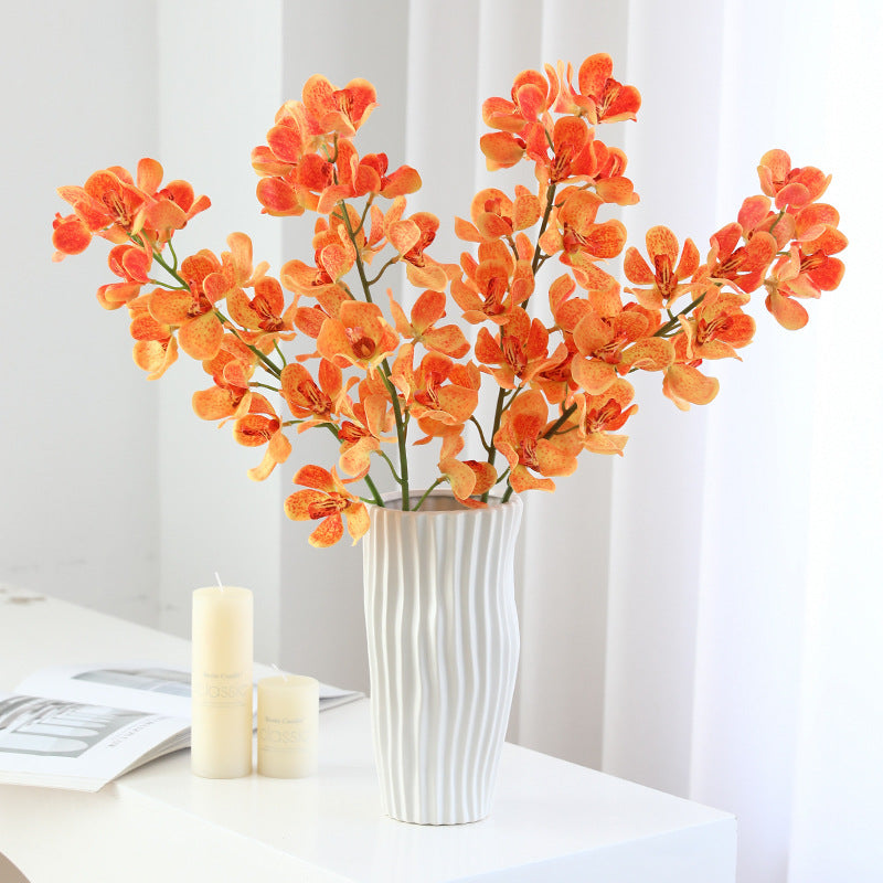 30 Inch Vanda Orchid Stems 10 Pcs Real Touch Artificial Silk Flowers
