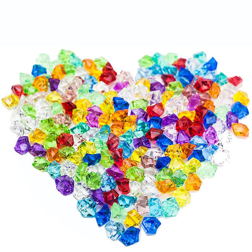 250 Pcs Crystal Vase Filler Ice Cubes Bulk Clear Acrylic Decorative Fillers for Arrangements
