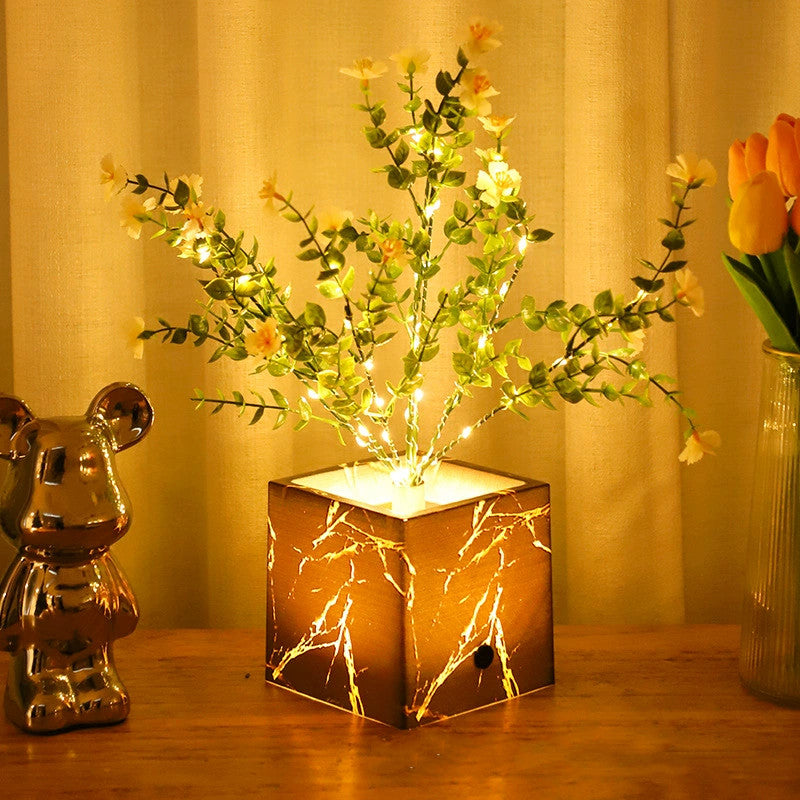 Venue Ambience LED Flower Lamp - 4.9x4.9x13.8in Commercial Event Decor